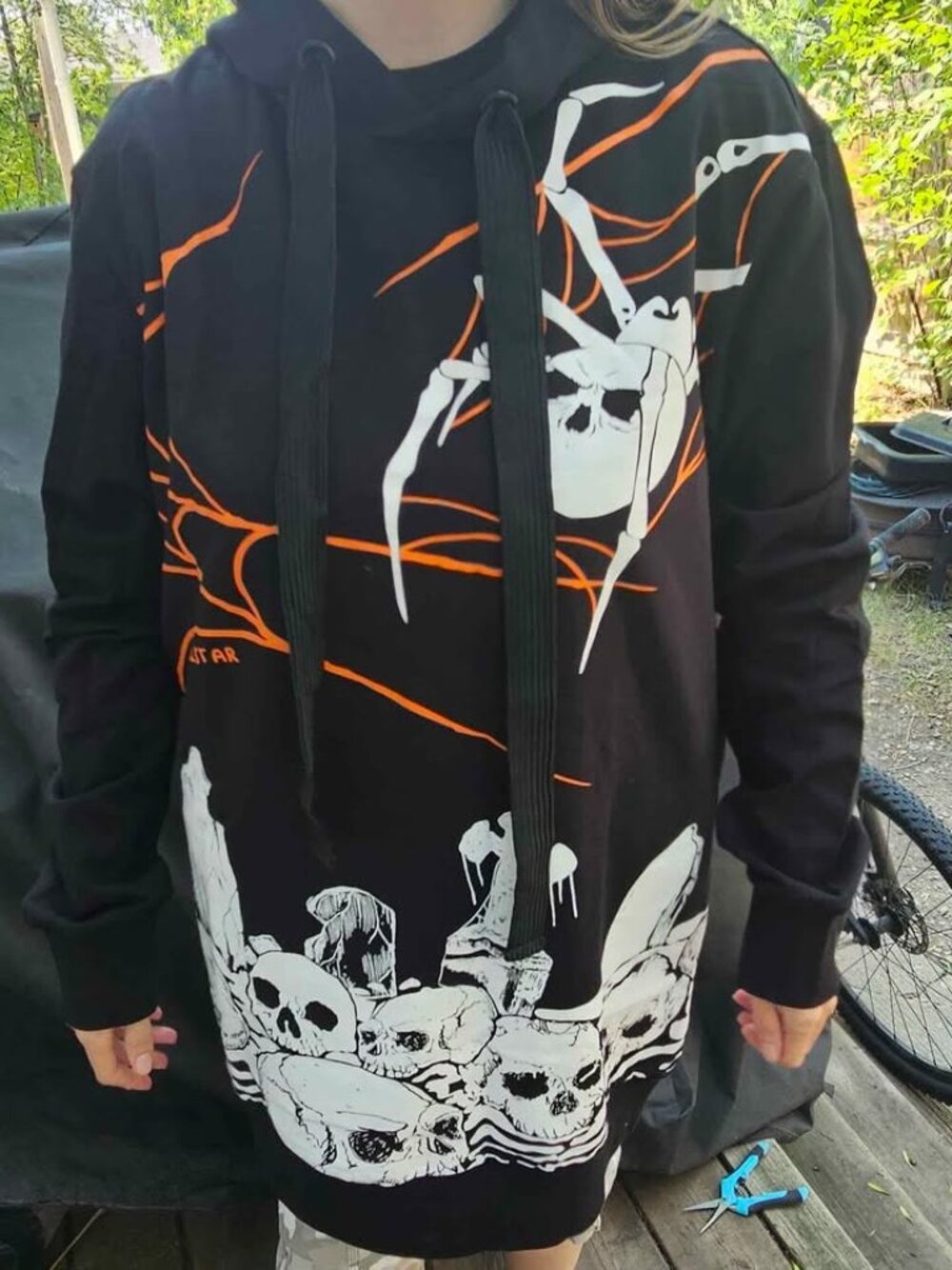 Killstar Pumpkin Reaper Hoodie Size M